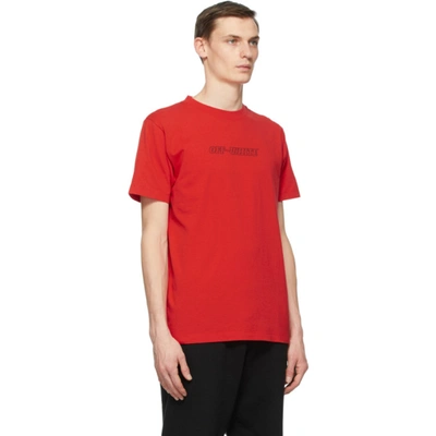 Shop Off-white Red Pascal Painting T-shirt In Fiery Red Nude