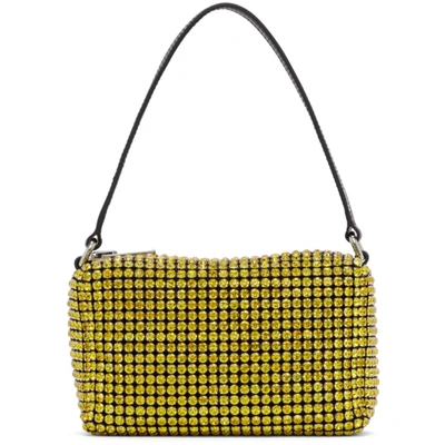 Shop Alexander Wang Yellow Medium Rhinestone Heiress Bag In 731 Lemon