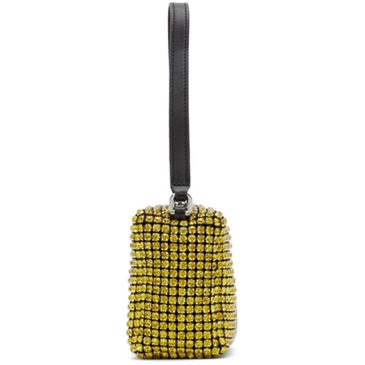 Shop Alexander Wang Yellow Medium Rhinestone Heiress Bag In 731 Lemon