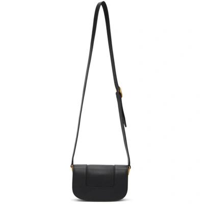 Shop Valentino Black  Garavani Small Super Vlogo Crossbody Bag In 0no Black