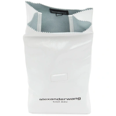 Shop Alexander Wang White Lunch Bag Clutch In 100 White