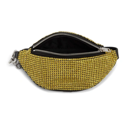 Shop Alexander Wang Yellow Mini Rhinestone Attica Fanny Pack In 731 Lemon