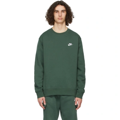 Shop Nike Green Sportswear Club Sweatshirt In Galact Jade