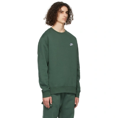 Shop Nike Green Sportswear Club Sweatshirt In Galact Jade