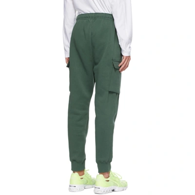 Shop Nike Green Fleece Sportswear Club Cargo Pants In Galact Jade