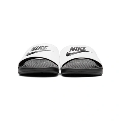 Nike Benassi Jdi Slide Sandal In Black/white | ModeSens