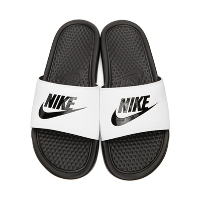 Nike Men's Benassi Just Do It Slide Sandals From Finish Line In 