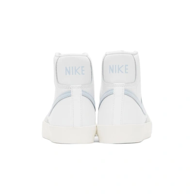 Shop Nike White And Blue Blazer Mid 77 Vintage Sneakers In 109 White/c