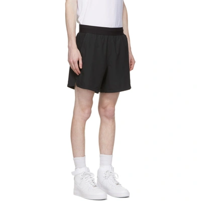 Shop Nike Black Pro Logo Shorts In Black/grey
