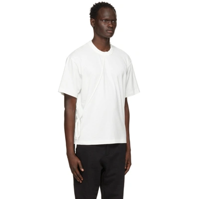 Shop Craig Green White Laced T-shirt