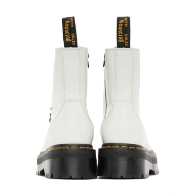 Shop Dr. Martens' White Jadon Platform Boots
