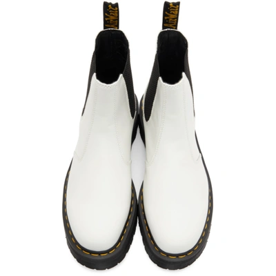 Shop Dr. Martens' White 2976 Platform Chelsea Boots