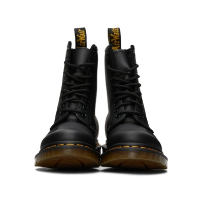 Shop Dr. Martens' Black 1460 Vonda Mono Floral Boots