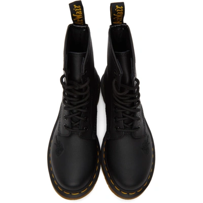 Shop Dr. Martens Black 1460 Vonda Mono Floral Boots