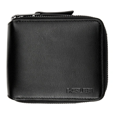 Shop Ksubi Black Kash Zip Wallet