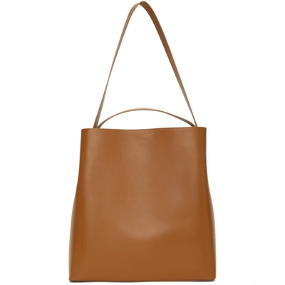 Shop Aesther Ekme Tan Square Sac Tote In 141 Miel