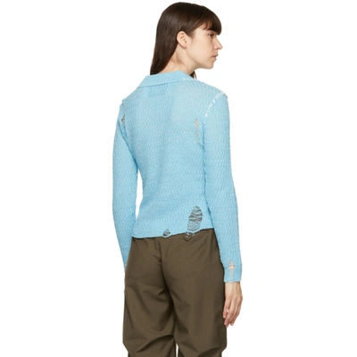 Shop Andersson Bell Blue Erica Long Sleeve Polo