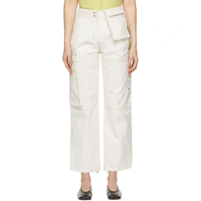 Shop Andersson Bell Off-white Alex Cargo Trousers In Off White