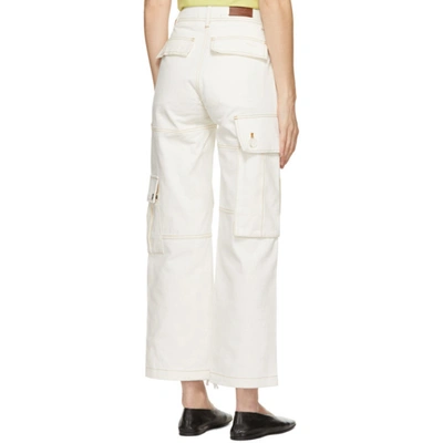 Shop Andersson Bell Off-white Alex Cargo Trousers In Off White