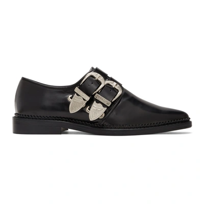 Shop Toga Black Two Buckle Western Oxfords