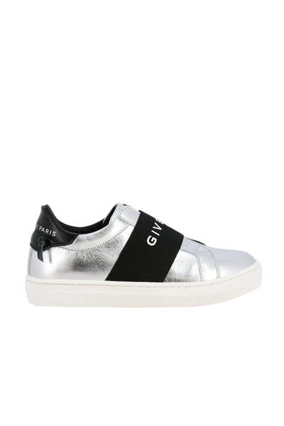 Shop Givenchy Logo-strap Slip-on Sneakers In Grigio