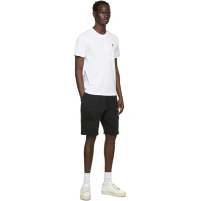 Shop Ami Alexandre Mattiussi White Ami De Coeur T-shirt In White/100