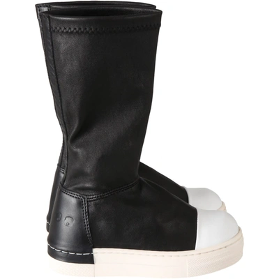 Shop Cinzia Araia Black Boots For Kids