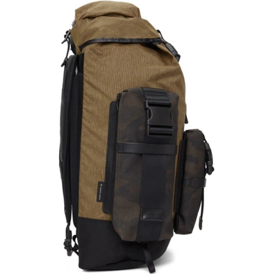 Shop Master-piece Co Black & Tan Large Rogue Backpack In Beige