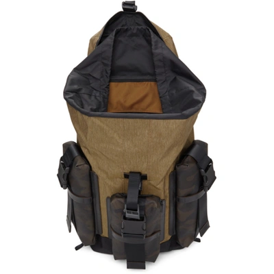 Shop Master-piece Co Black & Tan Large Rogue Backpack In Beige