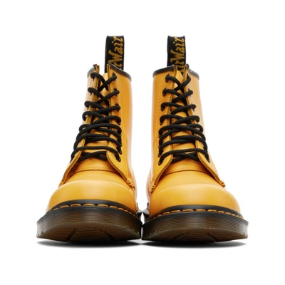 Shop Dr. Martens' Yellow 1460 Boots