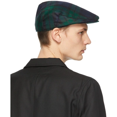 Shop Comme Des Garçons Shirt Green Lochcarron Edition Wool Tartan Flat Cap In 1 Green