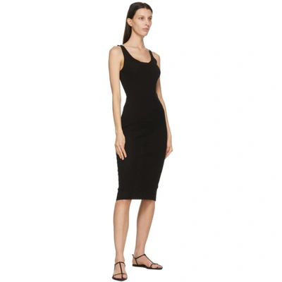 Shop Lvir Black Rib Sleeveless Dress