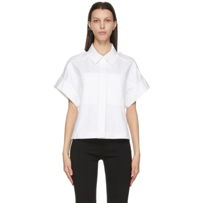 Shop Lvir White Wide Capra Short Sleeve Shirt