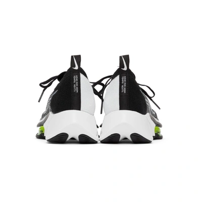 Shop Nike Back & White Air Zoom Tempo Next% Sneakers In Black/white