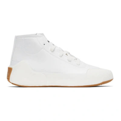 Shop Adidas By Stella Mccartney White Treino Mid-cut Sneakers