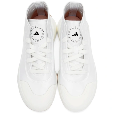 Shop Adidas By Stella Mccartney White Treino Mid-cut Sneakers