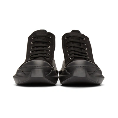 Shop Rick Owens Drkshdw Black Abstract Low Sneakers In 999 Black