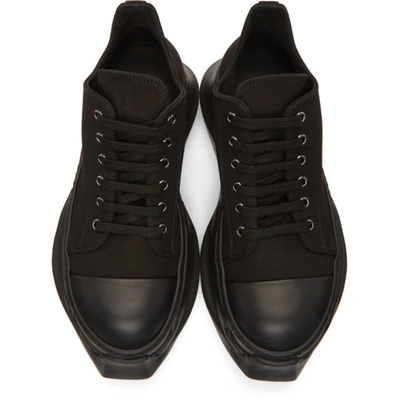 Shop Rick Owens Drkshdw Black Abstract Low Sneakers In 999 Black