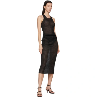 Shop A. Roege Hove Ssense Exclusive Black Asymmetric Slit Tank Top