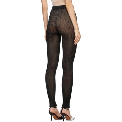 Shop A. Roege Hove Black Rib Knit Tights