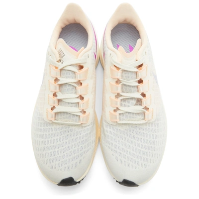 Shop Nike Off-white And Pink Air Zoom Pegasus 37 Sneakers In 102 Pale