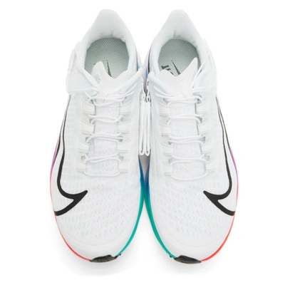 Shop Nike White Air Zoom Pegasus 37 Flyease Sneakers In 100 White