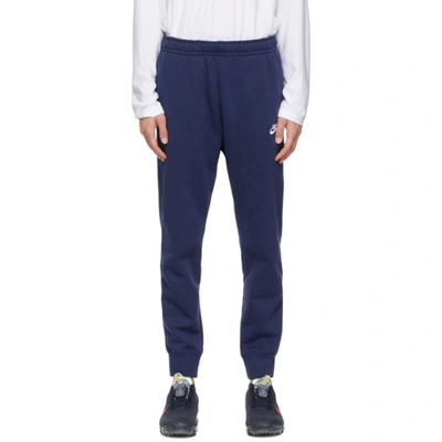 Shop Nike Navy Sportswear Club Lounge Pants In 410midnight