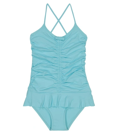 Shop Melissa Odabash Baby Poppy Swimsuit In Blue