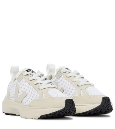 Shop Veja Canary Mesh Sneakers In White