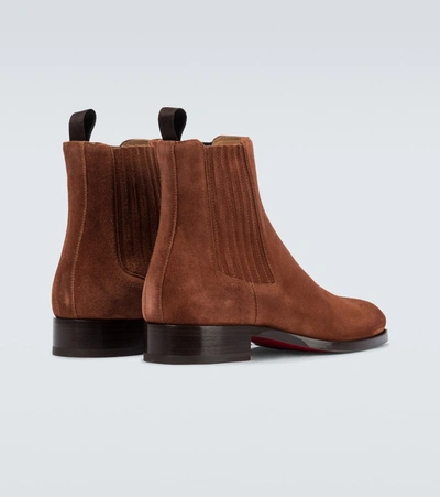 Shop Christian Louboutin Angloma A. Ankle Boots In Brown