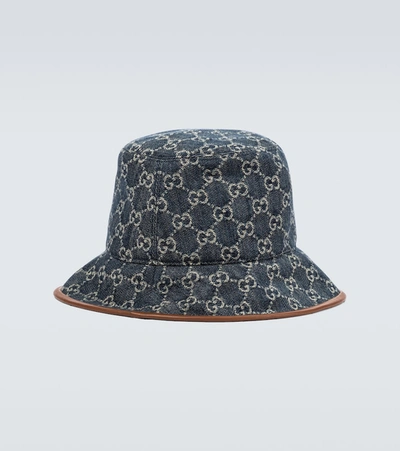 Shop GUCCI GG Supreme 2023-24FW Unisex Street Style Bucket Hats