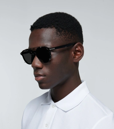 Dior 'blacksuit Ri' Double Bridge Acetate Frame Pantos Sunglasses In Black  | ModeSens