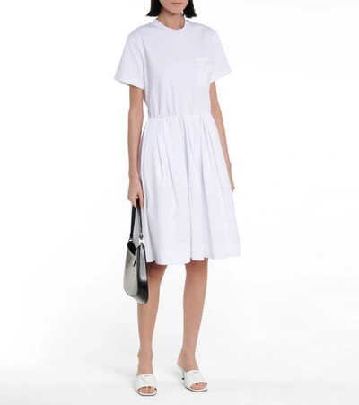 Prada Leather Sandals In White