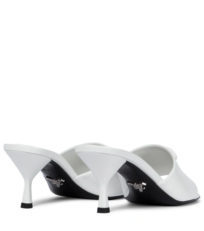 Prada Leather Sandals In White